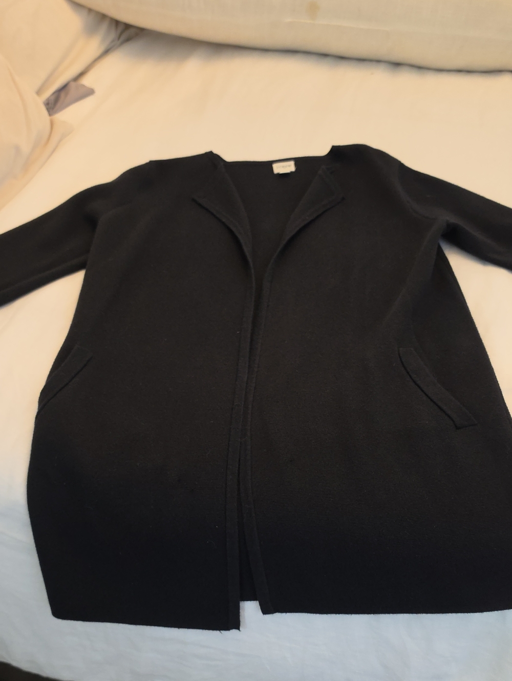 J. Crew Black Open-Front Women's Cardigan Sweater